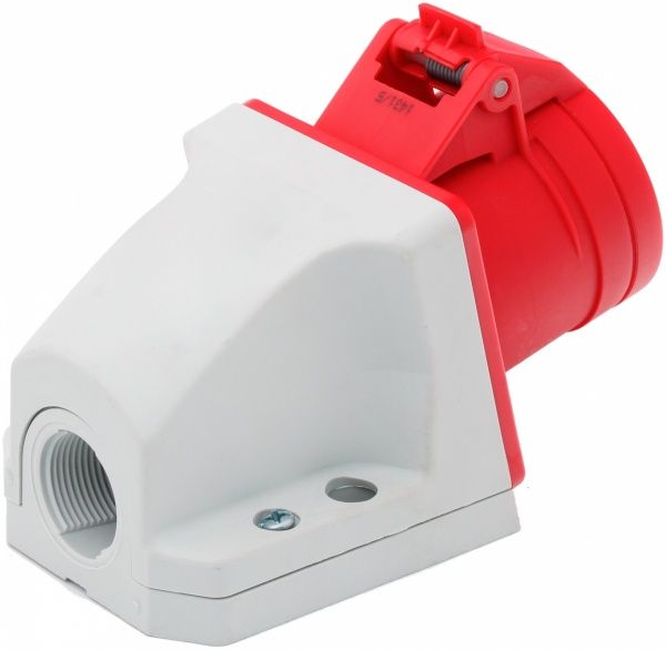 Розетка наружной установки с заземлением  ABL SURSUM 3P+E 16 А 250 В IP44 красный D41S30