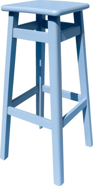 Табурет барний 800х300х300 мм синій / 