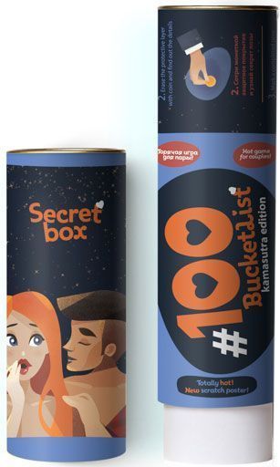 Cкретч постер 100 ДЕЛ KAMASUTRA edition (тубус)