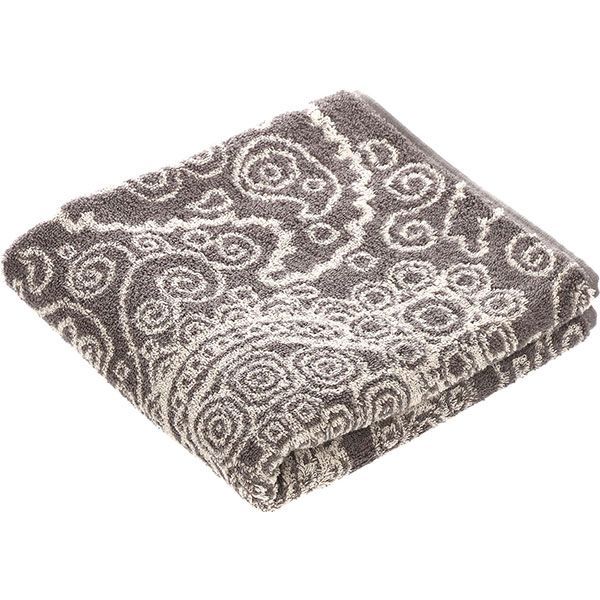 Полотенце La Nuit Жаккард серый/белый 50х90 см