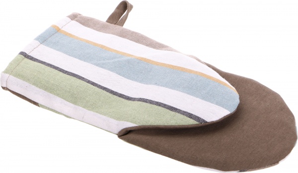 Прихватка-рукавиця Scotland Green смужка 15x29 см коричневий La Nuit 