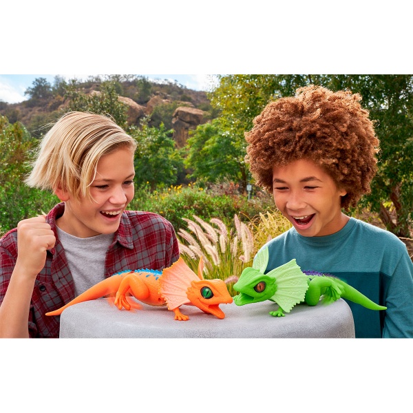 Іграшка інтерактивна ROBO ALIVE Зелена плащоносна ящірка 7149-1