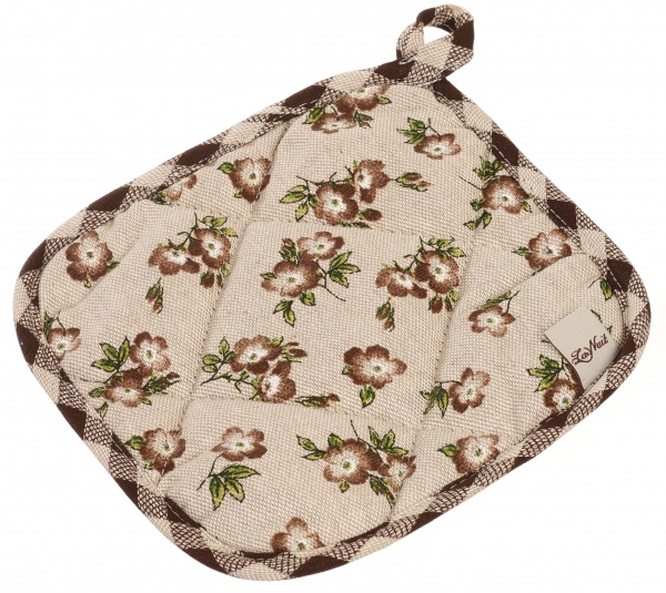 Прихватка Lucy цветок 20x20 см коричневый La Nuit 