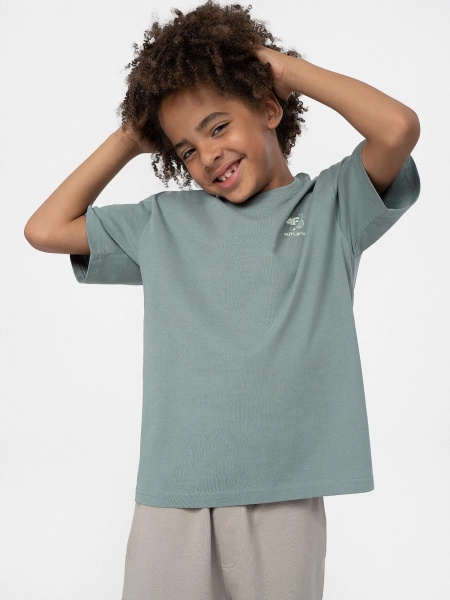 Футболка 4F TSHIRT 4FJAW22TTSHM592-42S р.134 зеленый