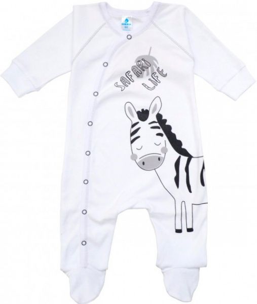 Человечек Minikin Safari Dreams Зебра р.62 белый 1821403 