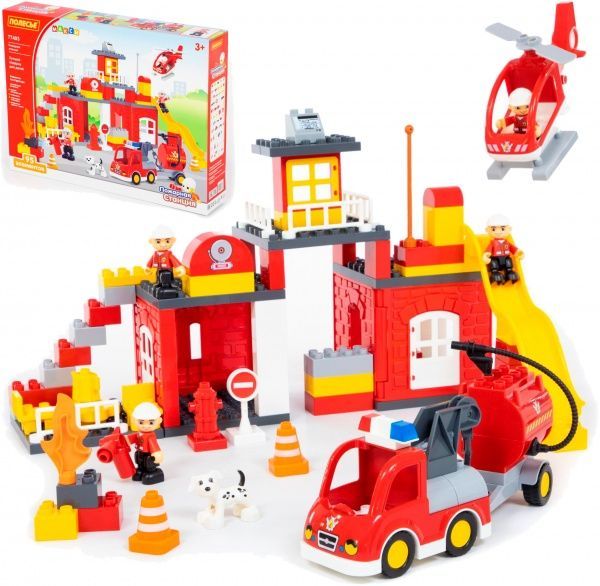 Конструктор строительный Полесье Пожарная станция 77493