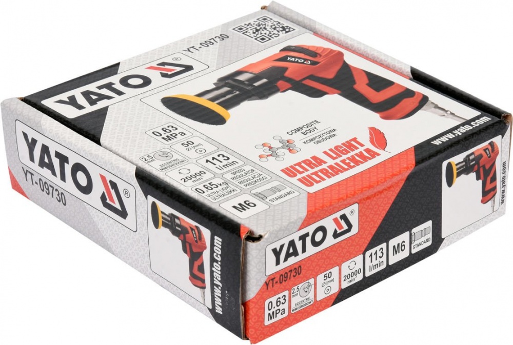 Пневмошлифмашина эксцентриковая YATO YT-09730