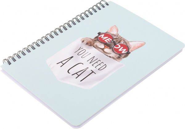 Блокнот Сучасні коти у моді 21x15 см