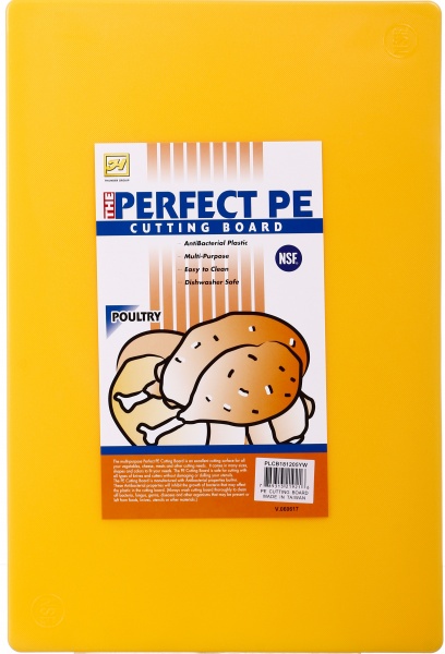 Дошка обробна пластик 30х45х1,25 см жовта