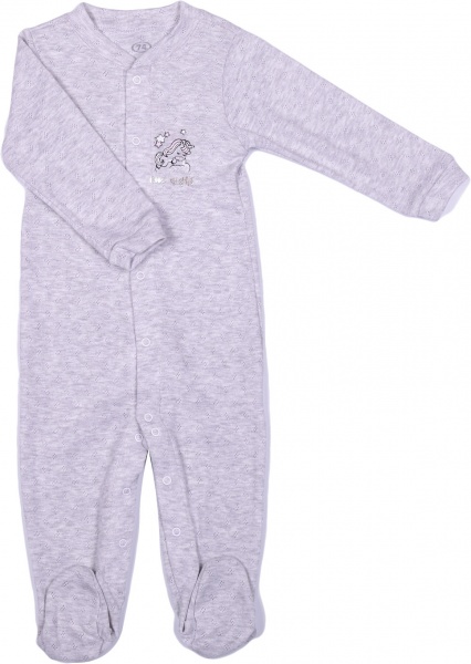 Человечек для девочки Фламинго ясельный 382-1020 р.68 серый 