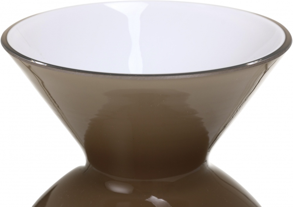 Ваза скляна Wrzesniak Glassworks Curve 20,3 см оливкава 17-10762