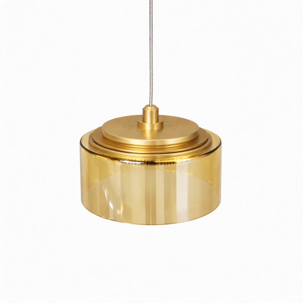 Люстра подвесная LIGHT SET DUSHA MS241-D5 5x12 Вт GX53 золото/янтарь