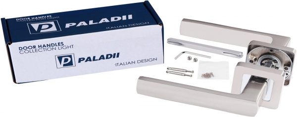 Ручка на розетке Paladii AL Hilda SN/CP ПР131 хром/сатин