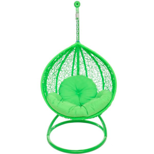 Кресло-кокон Кид зеленое с подушкой