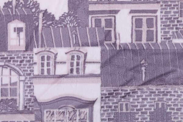 Покрывало декоративное Montmarte 200x220 см La Nuit белый с фиолетовым 