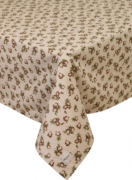 Скатерть Lucy цветок 133x220 см коричневый La Nuit 