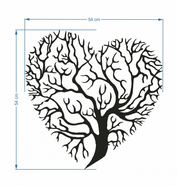 Панно декоративное STEEL CHARACTER 54x53 см черный 