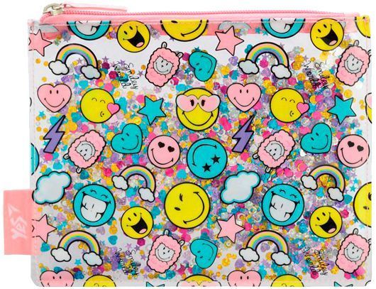Пенал косметичка з блискітками Smile World YES різнокольоровий