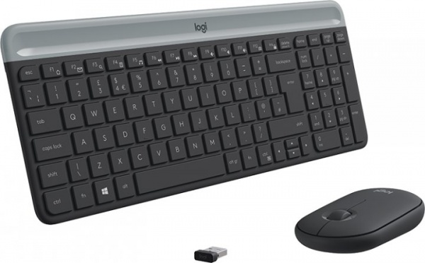 Комплект клавиатура и мышь Logitech MK470 Slim Wireless Keyboard and Mouse Combo Graphite 