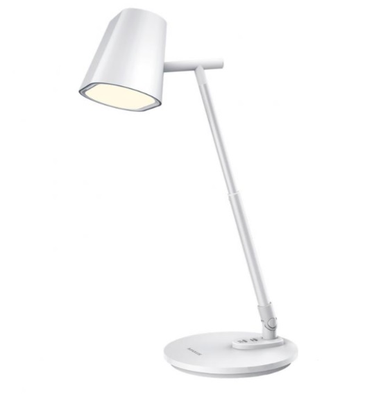 Настільна лампа офісна Maxus Desk Lamp 3CCT WH FoldUp 10 Вт білий 1-MDL-10W-FOLD