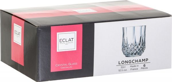 Набор стаканов низких Longchamp 320 мл 6 шт. L7555 Eclat