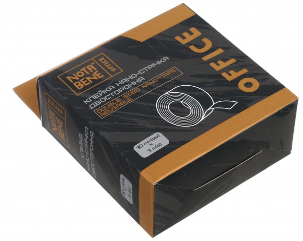 Двостороння клейка стрічка багаторазова 0.03х3 м Nota Bene