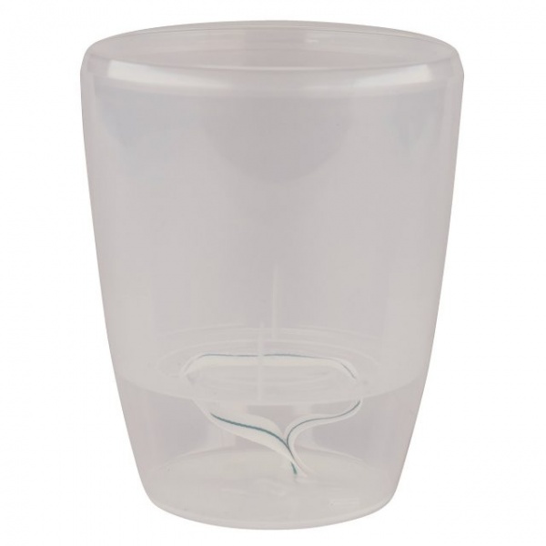 Вазон пластиковый Santino Орхидея Twin круглый 3,3 л прозрачный (OTW33TRA) 