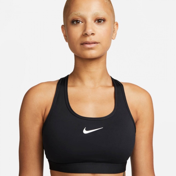 Бра Nike W NK SWSH MED SPT BRA DX6821-010 р.XS чорний