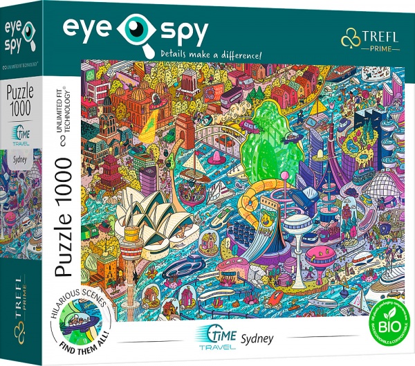 Пазли Trefl UFT EYE SPY Подорож у часі: Сідней. Австралія 1000 елементів 10751