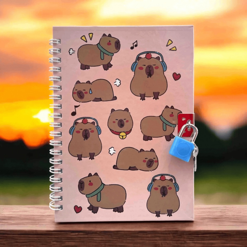 Блокнот детский на замочке Forme Capybara 130х180 мм KIDS Line