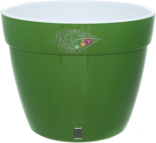 Горщик пластиковий Santino Асти круглий 15л зелений (AS6 VEA-ALB) 