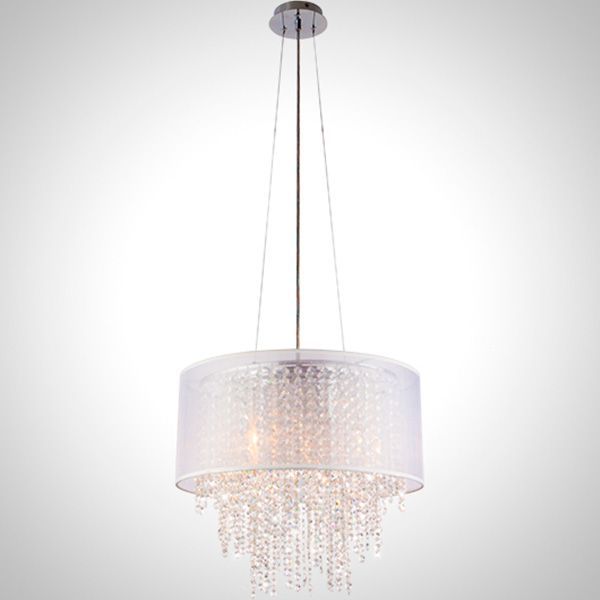 Люстра підвісна Strotskis Grace 5x40 Вт E14 хром/білий 10070/5 