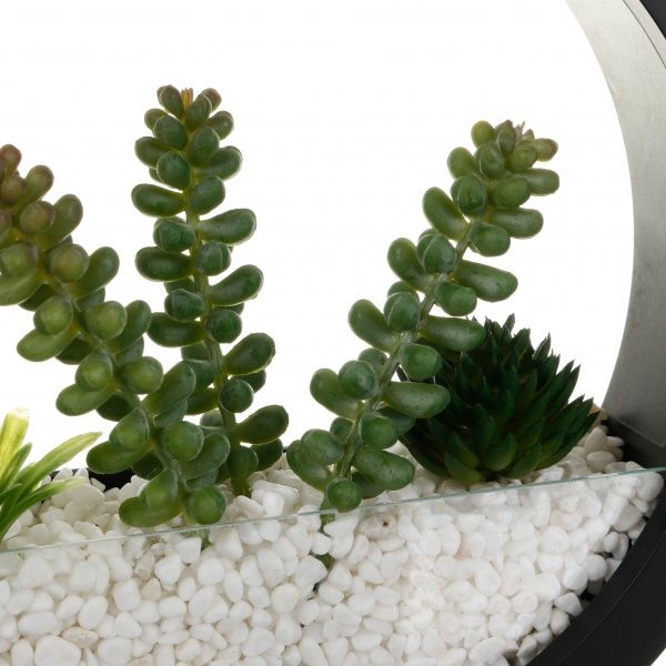 Декор настінний Nature круглий 20x20 см чорний 