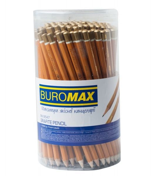 Олівець графітний Professional 3H жовтий BM.8547 Buromax