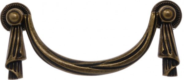 Мебельная ручка D-020 G4 96 мм античная бронза DC 79544