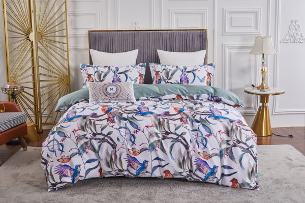 Комплект постельного белья Marsala семейный разноцветный La Nuit 