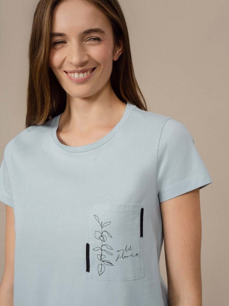 Футболка Outhorn HOL22-TSD614-34S р.XS голубой