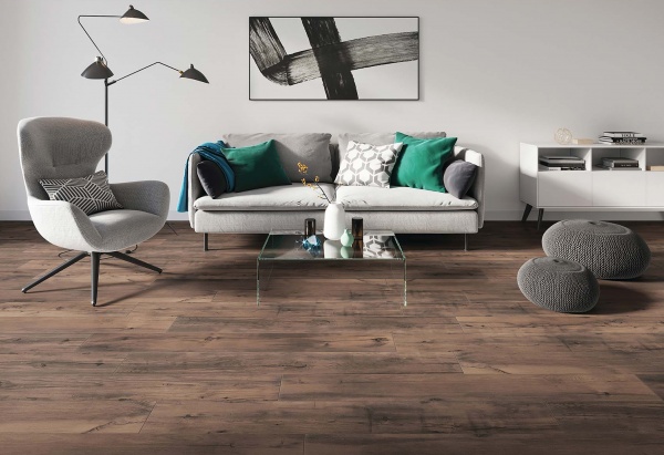 Плитка Cerrad Tonella Brown Rect 1202x193 мм 