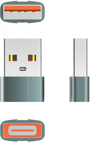 Перехідник ColorWay Type-C to USB-A (CW-AD-CA) сріблястий (CW-AD-CA) 