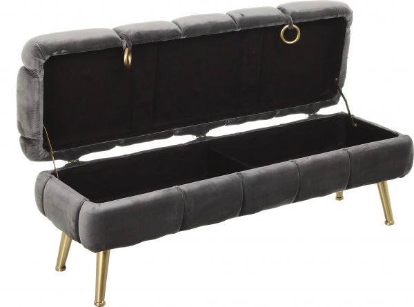 Сундук-пуф Royal BG темно-серая 120х40х40 см 