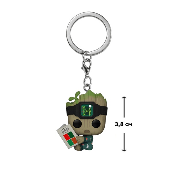 Игровая фигурка Funko на клипсе POP! серии Я есть ГРУТ — ГРУТ С КНИГОЮ 70647 