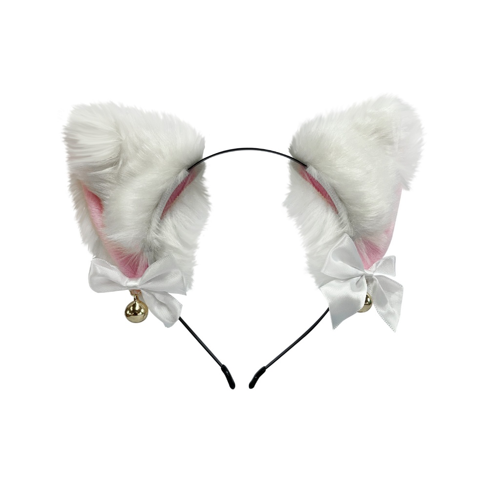 Обруч Shantou Аниме K7912, ушки кошки с колокольчиком, 2 цвета, 11*14см