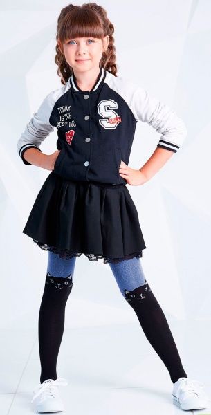 Колготки детские Giulia D003 LITTLE KIDS navy р.92-98 синийчерный 