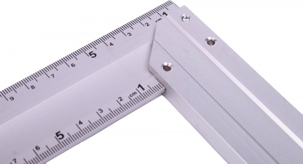 Угольник Compass 400 мм анодированный 90 две шкалы К-400