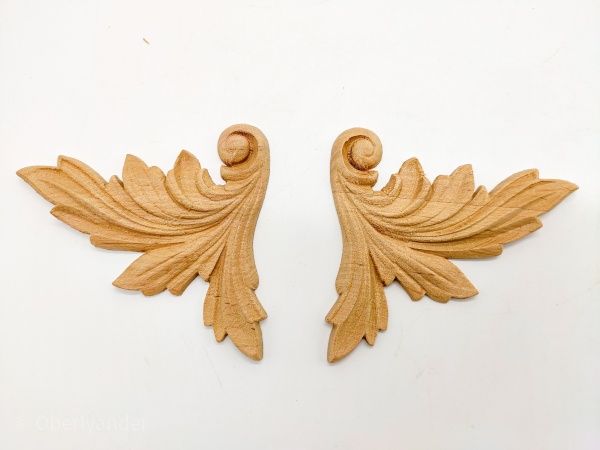 Декоративная панель деревянная угловая 2 шт., CN.02.90 84х90x3 мм 