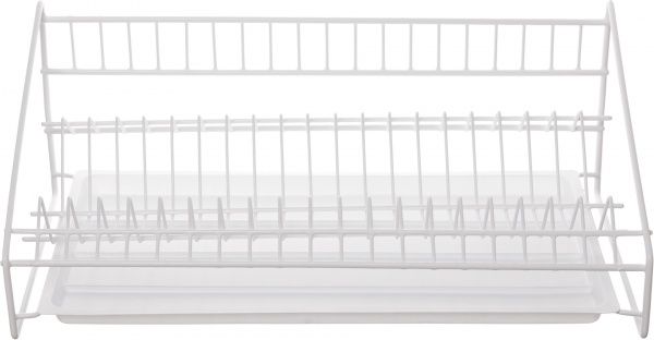 Сушилка для посуды 500x240x180 мм белая с бортом DC