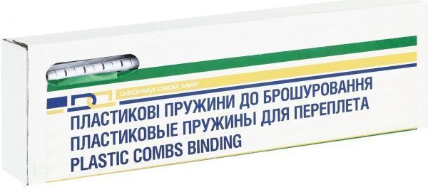 Пружина для брошюрования D&A 8 мм белая 100 шт. 