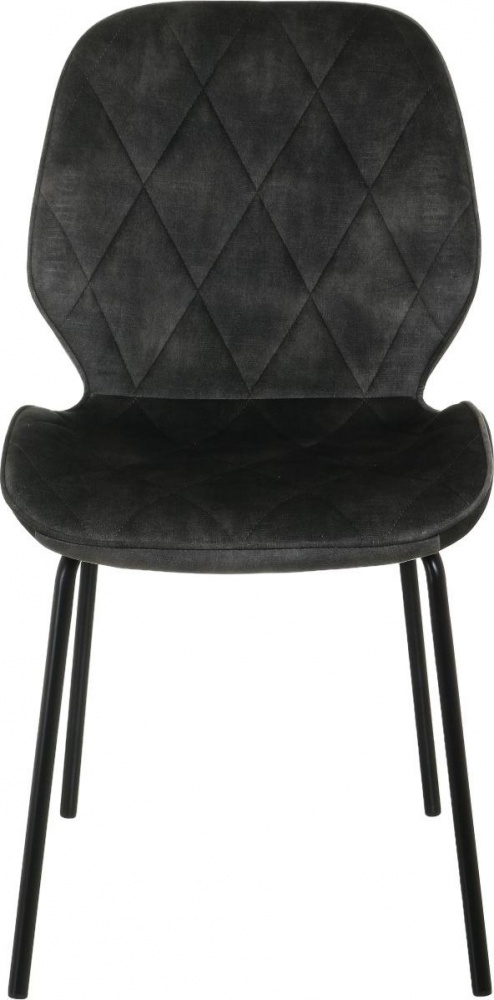 Стілець Layne 45х55х82 см оксамит UF912-04B зелений / чорний