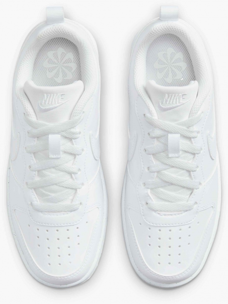 Кроссовки детские демисезонные Nike NIKE COURT BOROUGH LOW RECRAFT DV5456-106 р.38 белые