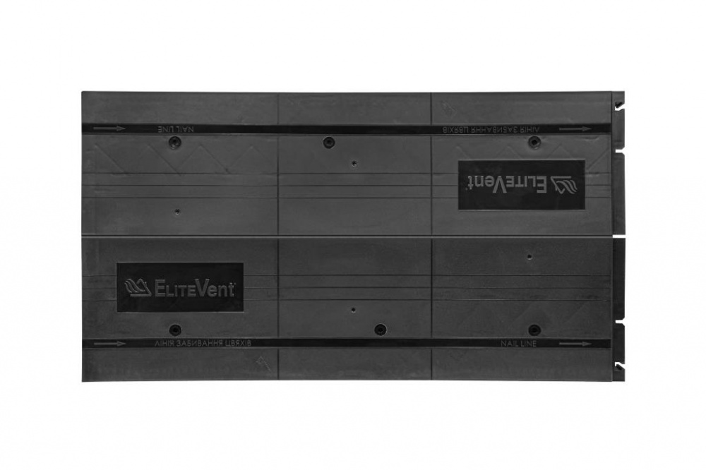 Аератор гребеневий EliteVent чорний для бітумної черепиці 0,586 м